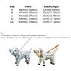 Windproof Dog Hooded Raincoat Cartoon Dinosaur Pattern Removable Tail Cover Pet Waterproof Cloak with D-ring Dog Rain Cloak