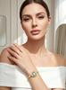 GEDI Women's Vintage Round Dial Thin Strap Waterproof Quartz Wristwatch
