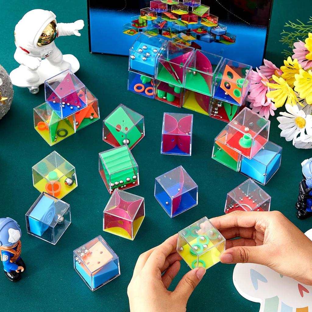 3D Puzzle Brain Training Educational Compact and Suitable for Children and Stress Christmas 24-Piece Set Toy, Time-Keeping Toy, Toy, Portable,