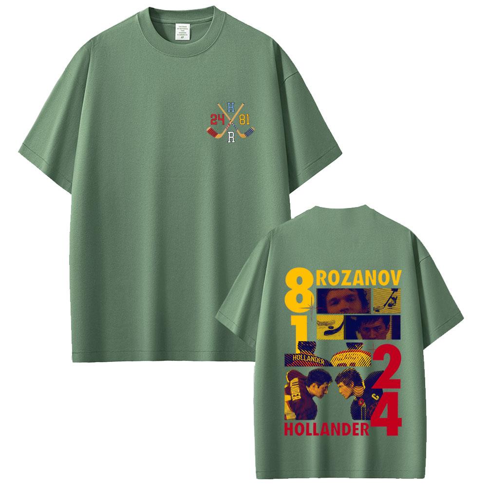 

Heated Rivalry Shane Hollander Ilya Rozanov Hollanov 2481 Graphic Tshirt Men Women Vintage Streetwear Male Fashion T Shirts 4XL