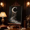 Pearl DIY The The Beautiful Moon Art Kits 15.7x19.6inch Gem Art Pearl Painting Kits Without Frame for Adults Gift Idea Home Wall Decor
