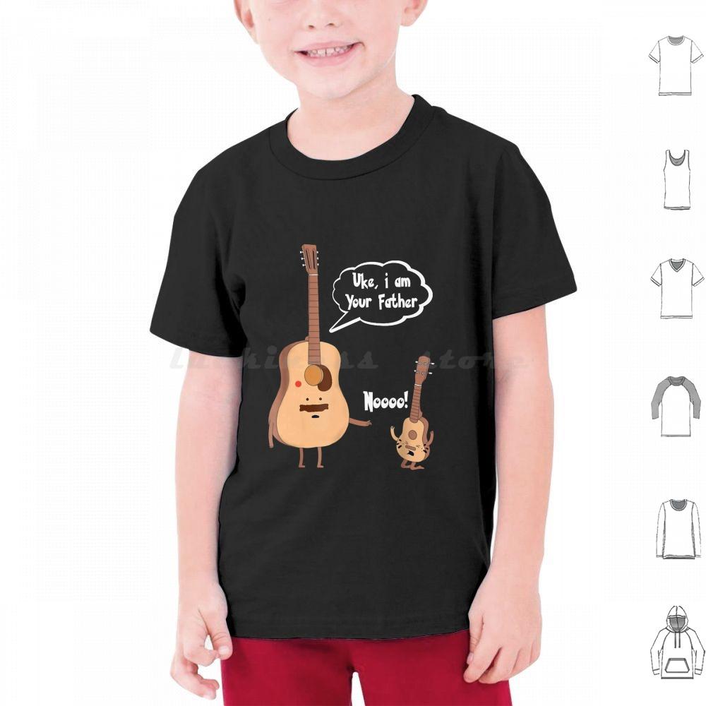 Uke I Am Your Father T Ukulele Guitar Music T Shirt Cotton Men Women DIY Print Funny Guitarist Guitar Player Birthday Christmas