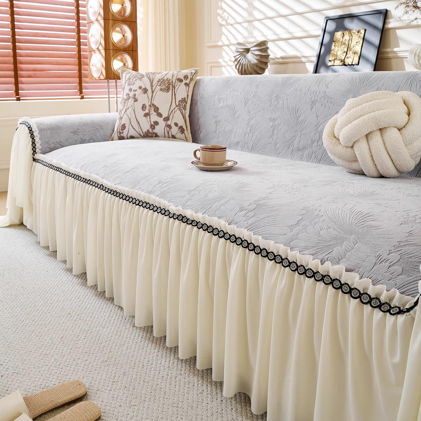 

Универсальное диванное полотенце из шенилла на все четыре сезона 2025 новинка легкая роскошь высокое чувство ленивый прямой ряд чехол для дивана защита от царапин кошек 180*130cm