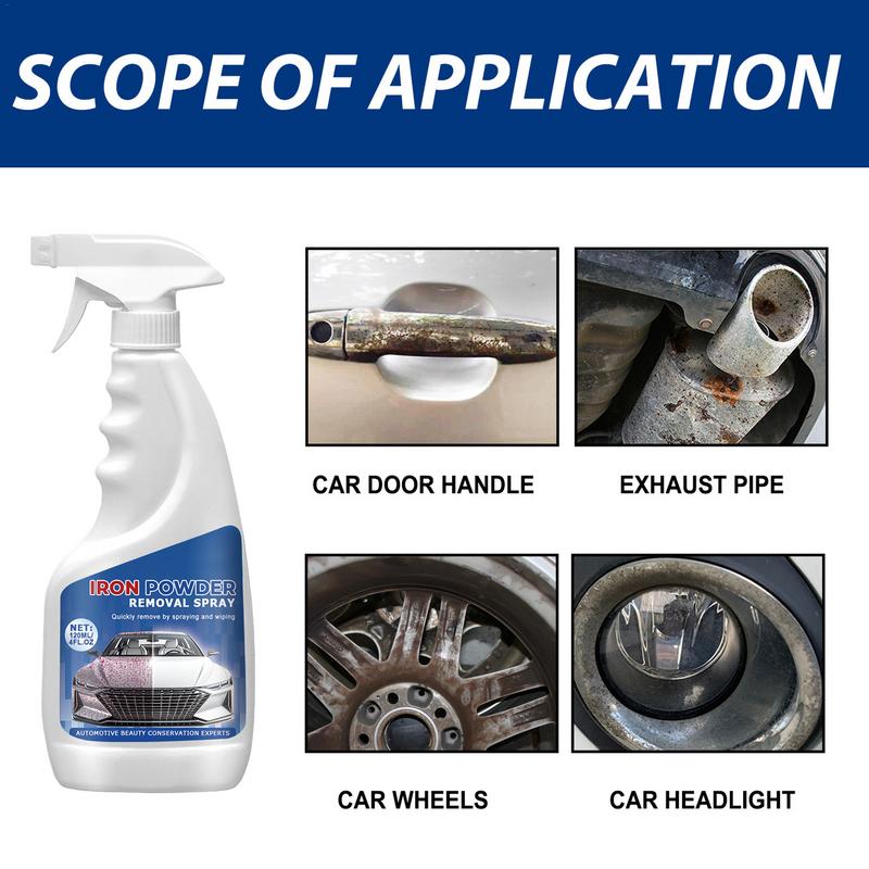 Rust Stain Remover Bathroom Multifunctional Metal Rust Remover 120ml Automotive Rust Remover Iron Rust Remover Spray For Car