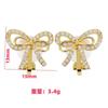 Sweet Bow Zircon Ear Clips Niche Design High End Light Luxury Fashionable Earrings For Women Elegant And Trendy Jewelry