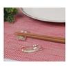 Glass Reindeer Chopstick Rest - Christmas Winter Tableware Accessory, 4.1cm