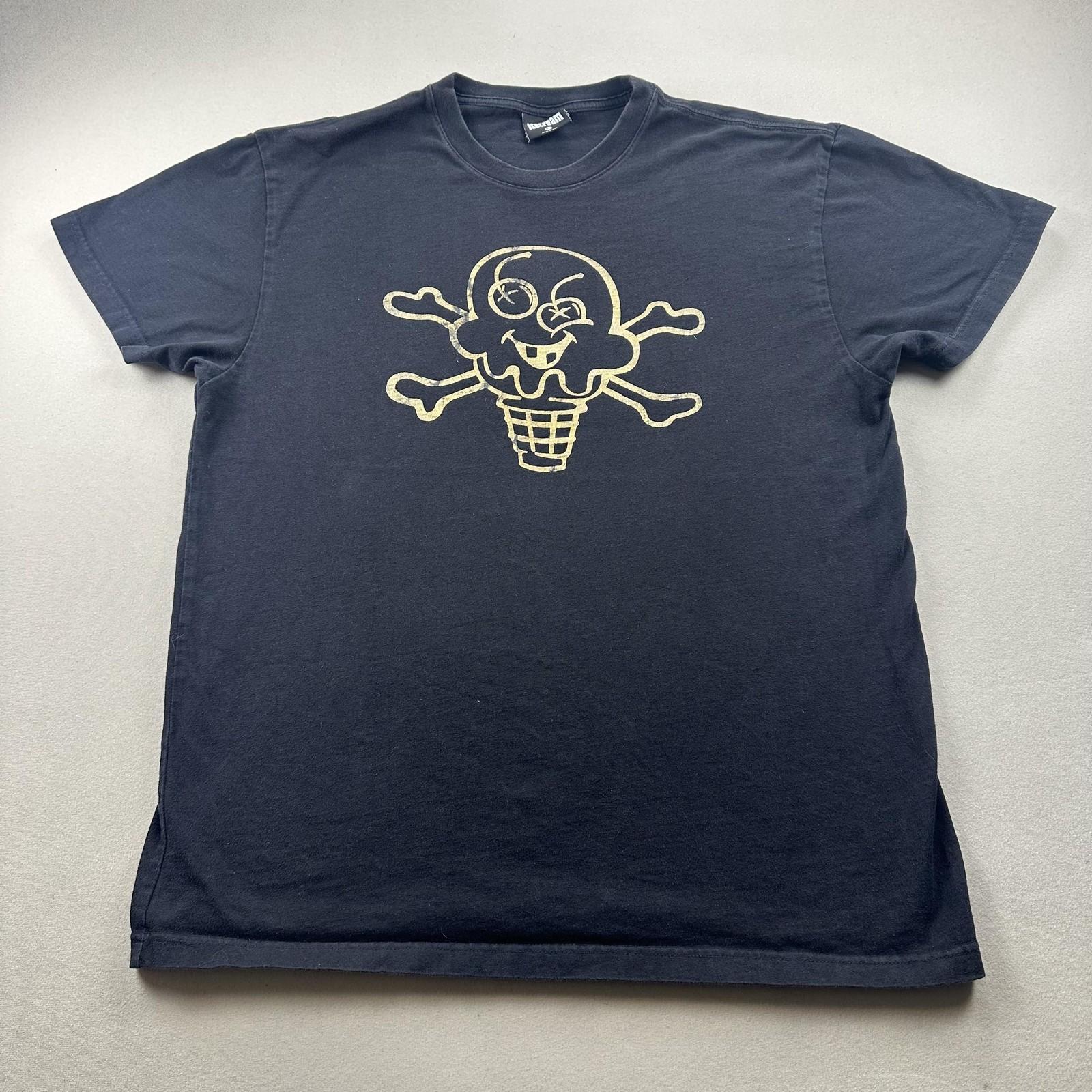 Icecream T-Shirt Mens XL Black Metallic Cones & Bones Billionaire Boys Club BBC S