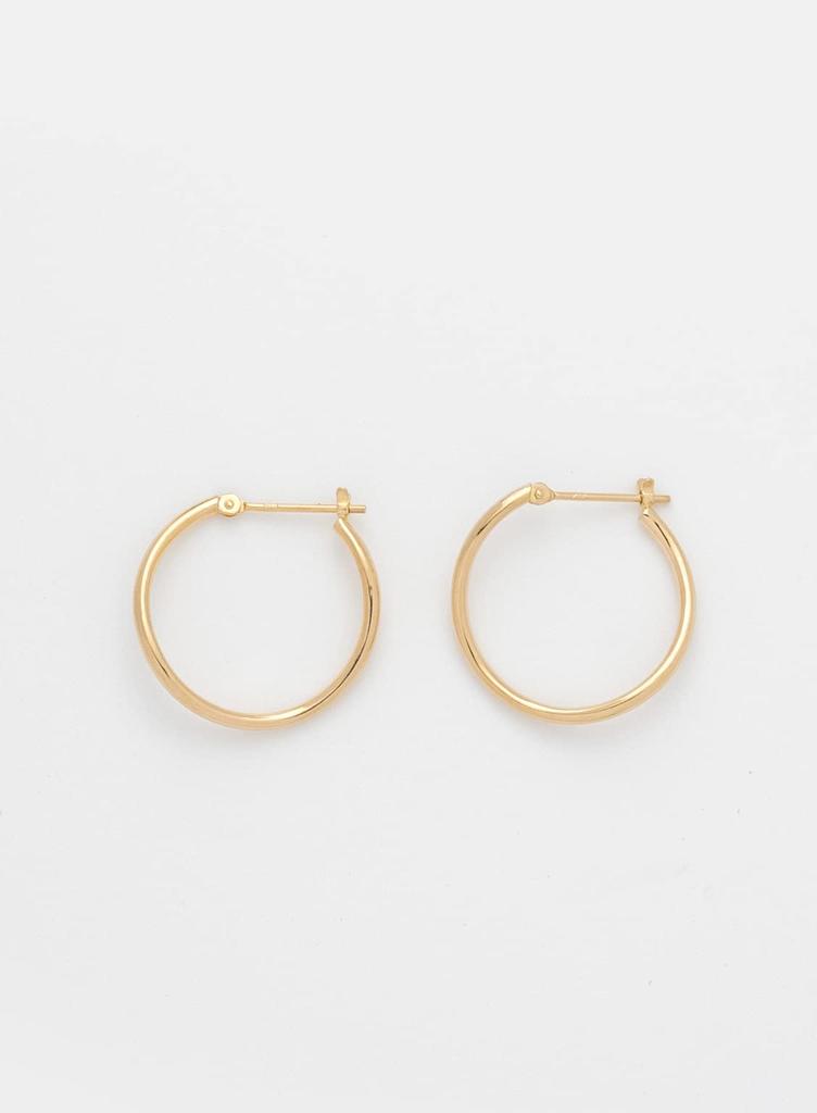 Boucles d'oreilles créoles en or jaune K18 L&Co 43-7943