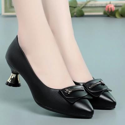 Fashion Spring & Summer Hollow Out Golden High Quality Square Heel Shoes for Sexy Party Women Cute Mesh Pumps A106e