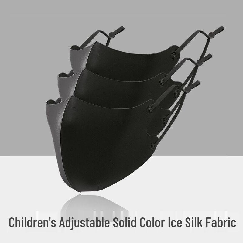 

Взрослая и детская 3D маска для лица из ледяного шелка: Регулируемый, Пыленепроницаемый, Защита от УФ-лучей, Моющийся для лета. OPP Bag