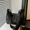 Soft Texture Crossbody Bag Korean Style PU Leather Handbag All-Match Solid Color Tote Bag  School