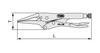 TONE Grip Pliers Long Set, Nose, VPL-2502S