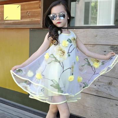 Sommer Mode Spitze Gedruckt Prinzessin Kleid Hochzeit Party