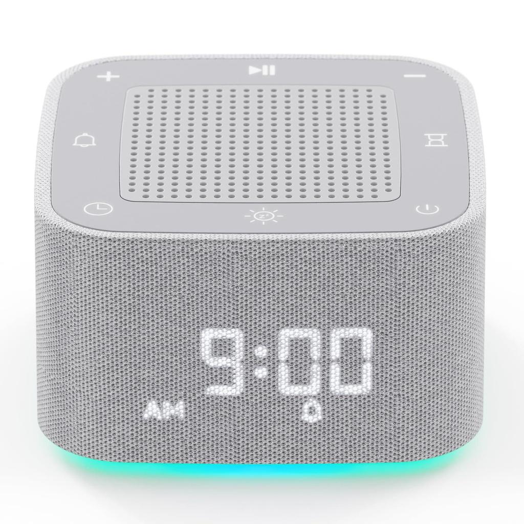 32-Sound White Noise Alarm Clock with Soothing Night Light