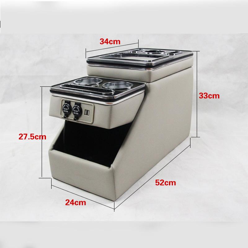 For VW Caravelle / Multivan T5 T6 T7 2000-2023 Row Front Railing Box Set General Business Armrest Central Store Business Car