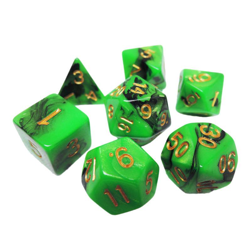 DIY Crystal Epoxy Mold Dice Fillet Shape Multi-spec Digital Game High Mirror Silicone Mould Making Accessories