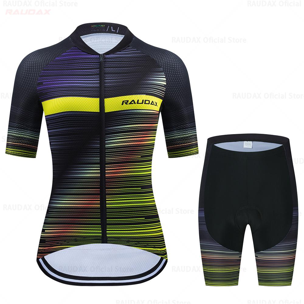 Women Short Sleeve Mountian Bike Clothing Racing Bicycle Clothes Ropa Ciclismo Girl Cycling Set 2026 Summer Breathable Cycling Suit Set