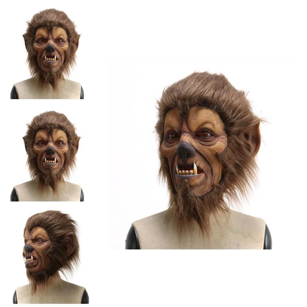 Cute Animal Lion Mask Latex Halloween Costume Party Dress Up