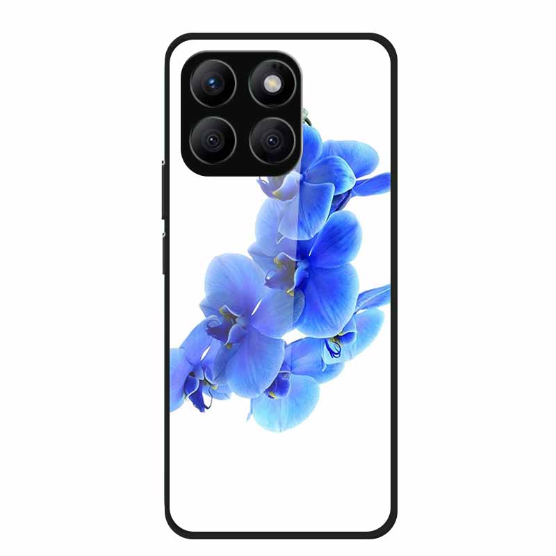 Glass Back Cover For Honor X8c Case X 8 c Soft Bumper Hard Tempered Glass Case For Honor X8c 4G Case HonorX8c X8 c X 8c 6.7" Bag