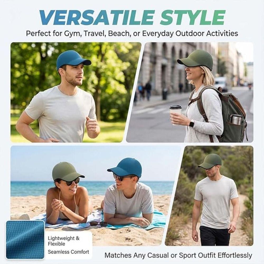 Packable Sports Hat Seamless Outdoor Hat Creative Gift Baseball Cap