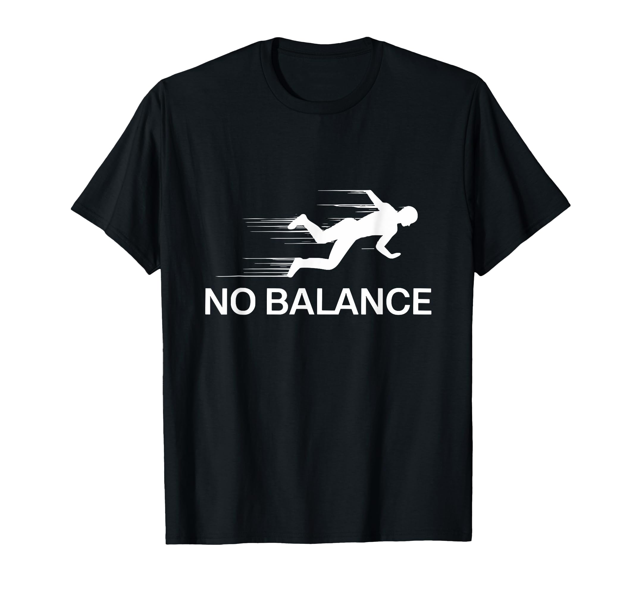 

No Balance Running Figure Motion Art T-Shirt чёрный