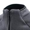 Men's Fleece Jacket, Half Zip Hoodie with Fleece Jacket, Inner Lining, Fleece Long Sleeved T-shirt, Round Neck Jacket
