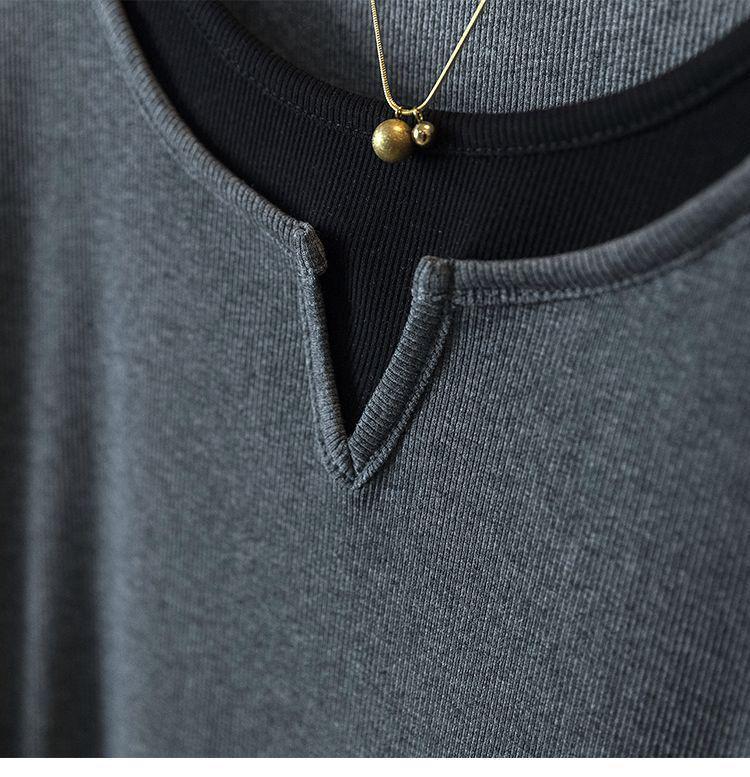 Women's Plus Size Patchwork Faux Two-Piece Short Sleeve T-Shirt - Loose, Slimming, Versatile Summer Style