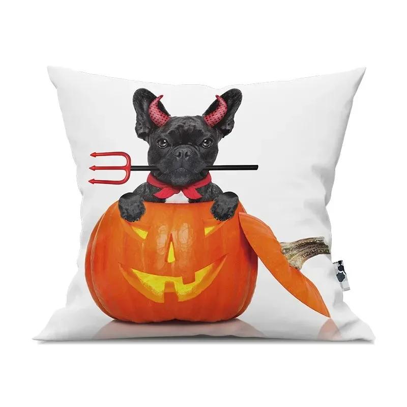 Halloween decorative cushion pumpkin pillow sleeve is suitable for home living room sofa room decoration