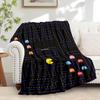 1pc Pac-Man,Maze,GhostsDigital Print Fleece Blanket - Contemporary Style, Suitable for All Seasons, Perfect for Home, Travel, or Camping - M