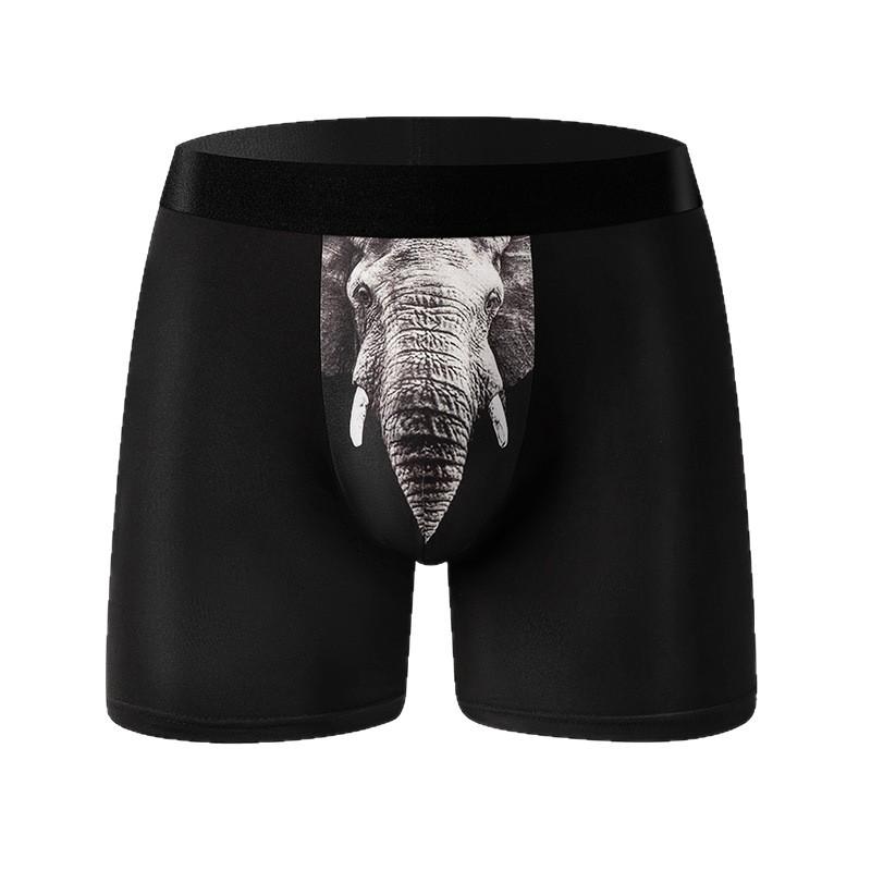 Men s Milk Silk Boxer Briefs with Fun Patterns L (EU)