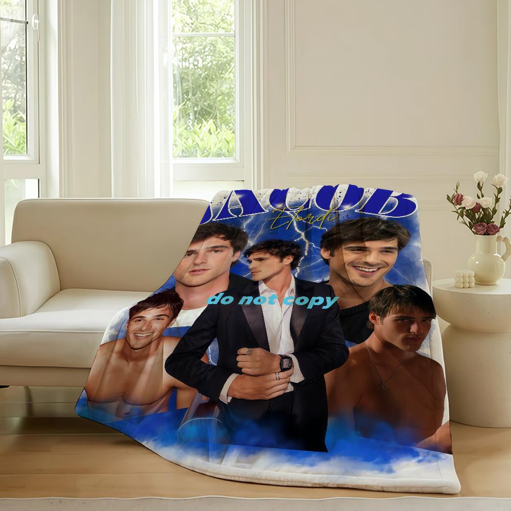 

Australian actor J-Jacob E-Elordi Blanket For Sofa Office Bed Plane Travel Sleep Read Relax Camping Soft And Warm 30x40in