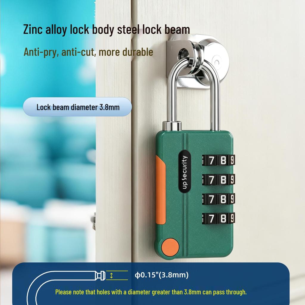 4-Digit Combination Padlock for Gym Cabinets and Bags