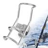 316 Stainless Steel Rail Mounted Clamp On Rod Holder Double Wire For Fishing Boat Kayak 25Mm Marine Fishing Rod Holder