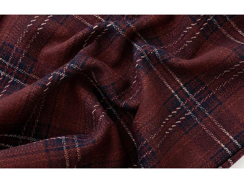 Women's Plus Size High Waist Vintage Plaid Wide Leg Pants - Winter 2025 Collection