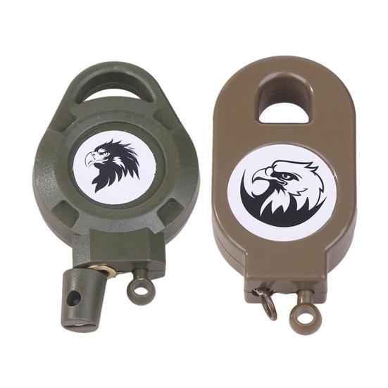 Keychain with Wear-Resistant Cable High-Strength Spring Retractable Hand Strap Key Organizer Retractable Key Chain