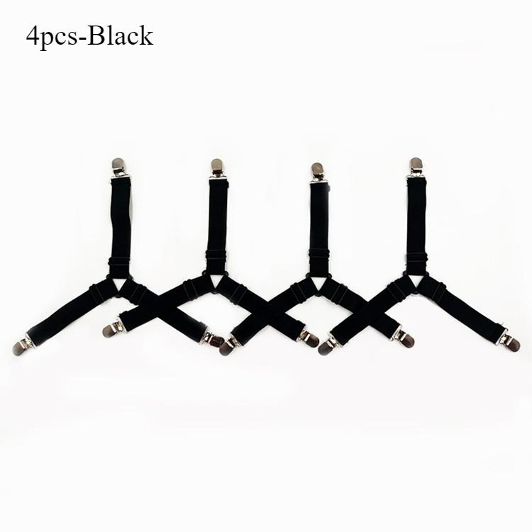 Triangle Is Fixed with Adjustable Elastic Sofa Cushion Comforter Bed with Metal Clamps Bed Sheet Clips Clothes Folder