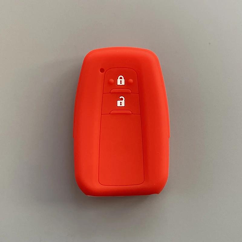 Silicone Car Key Case Cover For Toyota Corolla Prius Camry V70 C-Hr Rav4 Hybrid Highlander Altis Land Cruiser Prado 150 Avalon