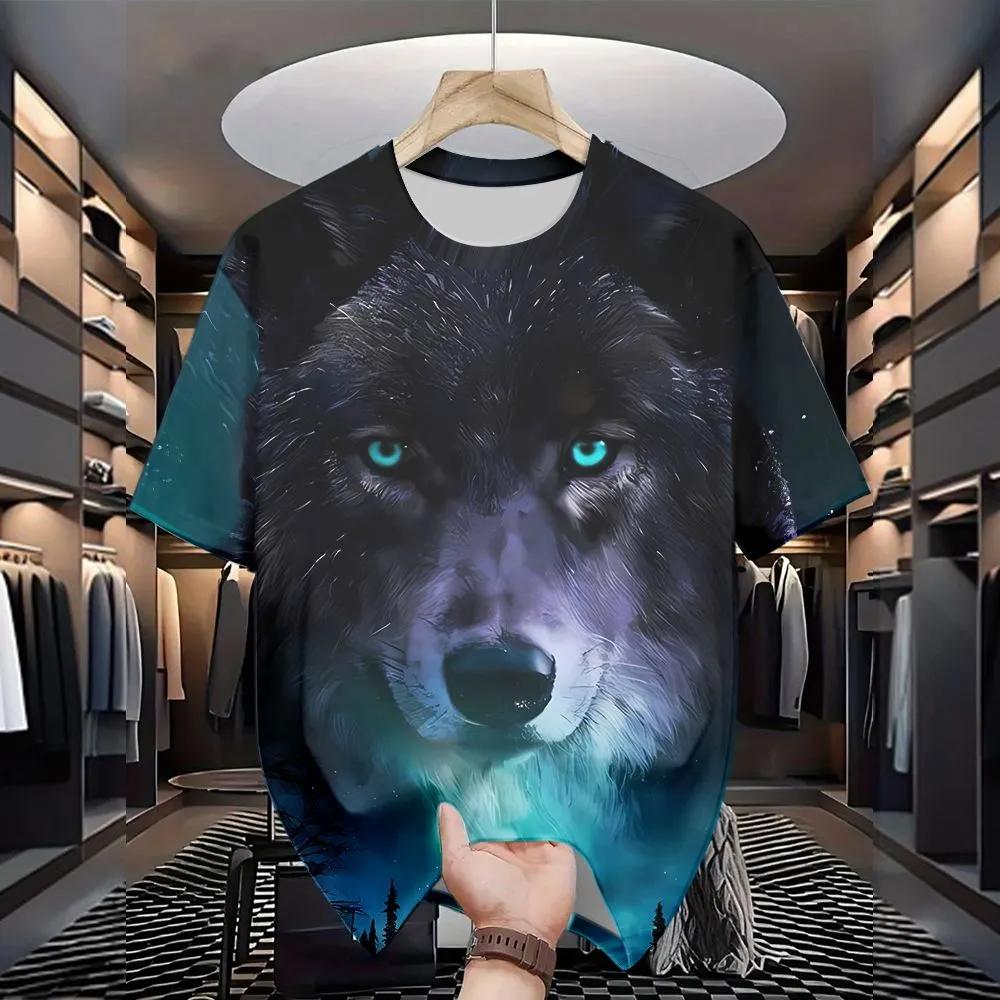 Pánské ležérní a pohodlné tričko s krátkým rukávem s potiskem, módní tričko s kulatým výstřihem, oblečení