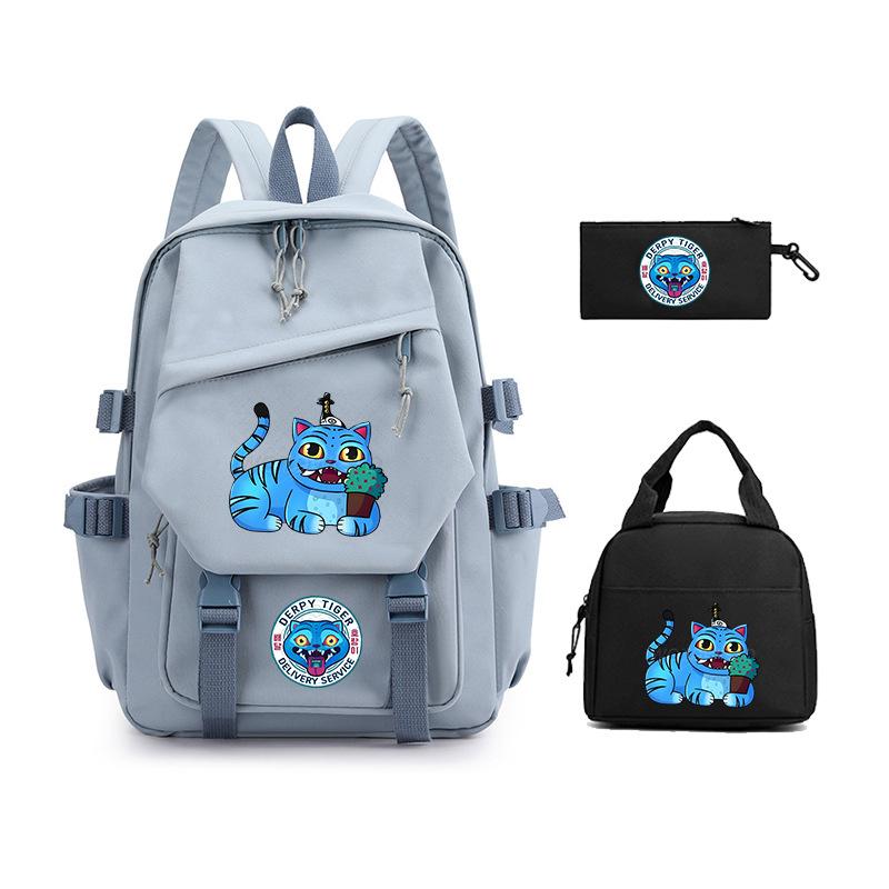 Demon Hunter Girl Group has the same peripheral cartoon printing children's backpack lightweight primary and secondary school schoolbag