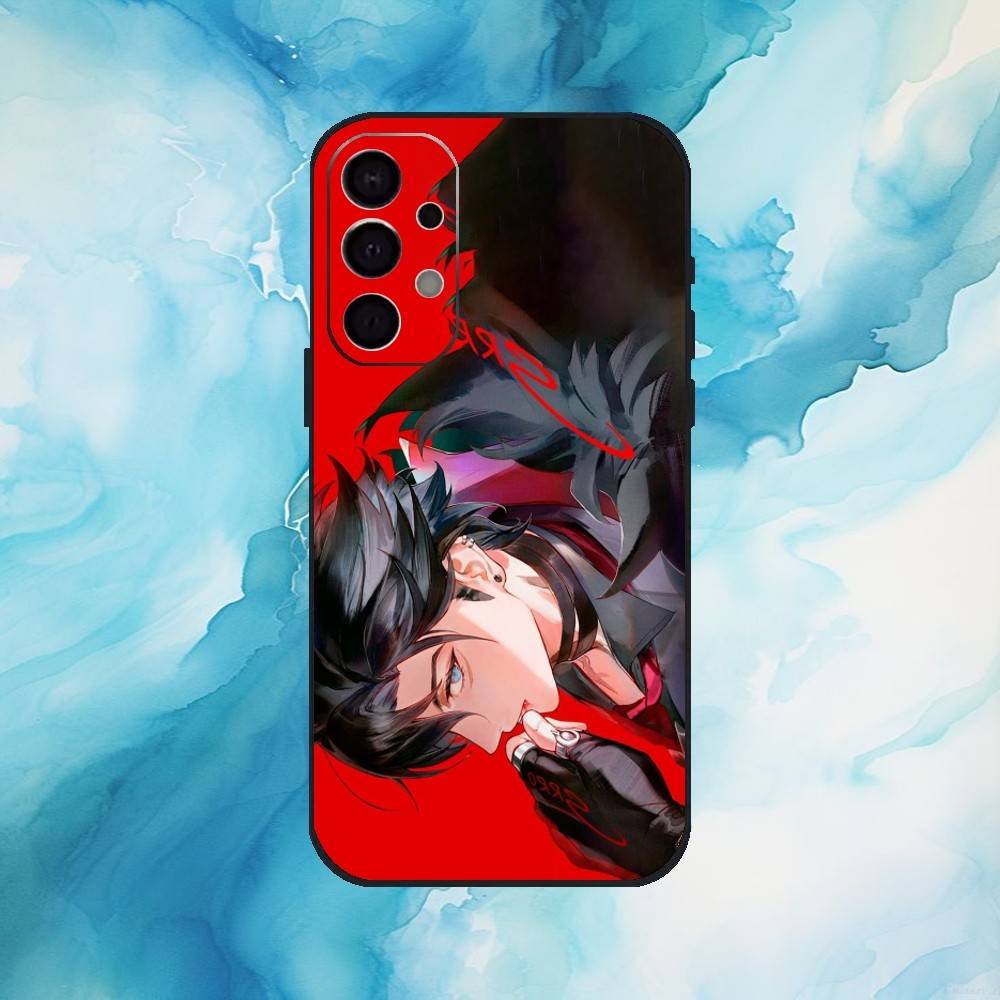 G-Genshin Impact Wriothesley Phone Case For Samsung S25,S24,S21,S22,S23,S30,Ultra,S20,Plus,Fe,Lite,Note,10,9,5G Black Cover