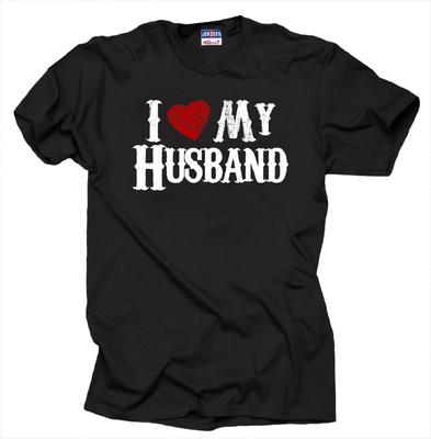 I Love My Husband TShirt Gift For Wife Tee Shirt Anniversary Gift