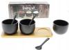 BOWLS CONTAINERS FOR SAUCE AND DIP 3 pcs SET
