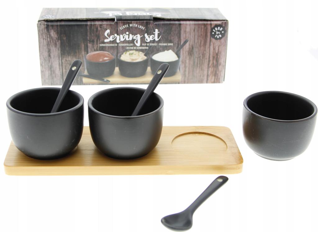 BOWLS CONTAINERS FOR SAUCE AND DIP 3 pcs SET
