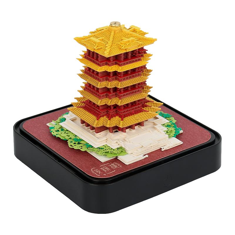 Creative Paper Craft 3D Memo Pad Calendar Simple Home Desktop Furnishings Desk Calendar Furnishings Office Decorative Calendar