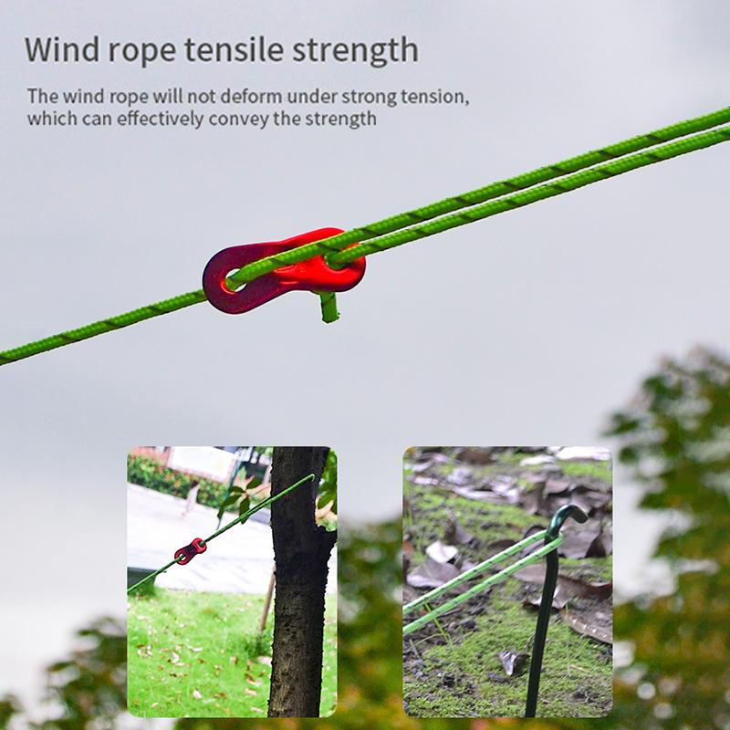 4Mm Thick Wind Rope Outdoor Windproof Rope Support Rod Pull Rope 4M Tent Rope
