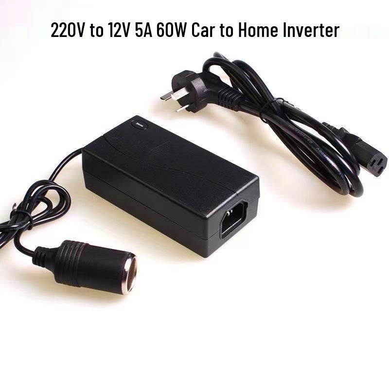 220V to 12V Power Converter for Car Vacuums, Refrigerators, and Household Use - Supports 5A, 6A, 8A, 10A