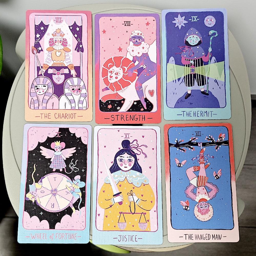 Tarot Kartenspiel 78 Karten Set Mit Texturierter Oberfläche Für Spirituelle Praxis