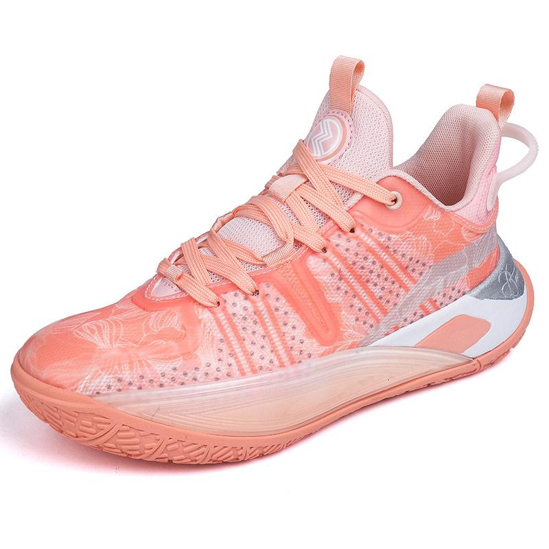 Foreign Trade Basketball Shoes Men's Spring and Summer Breathable Mesh Thick-soled Non-slip Sports Youth Sneakers Comfortable and Versatile