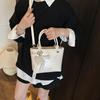 Solid Color Handbag Women's New Fashion Shoulder Messenger Bag