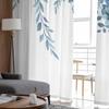 Pastoral Plants Flowers Plants Watercolor Sheer Curtain Living Room Drapes Home Bedroom Voile Curtain Tulle Window Curtain